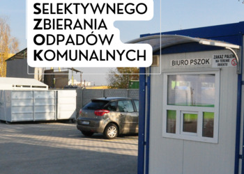 PSZOK napis i budynek