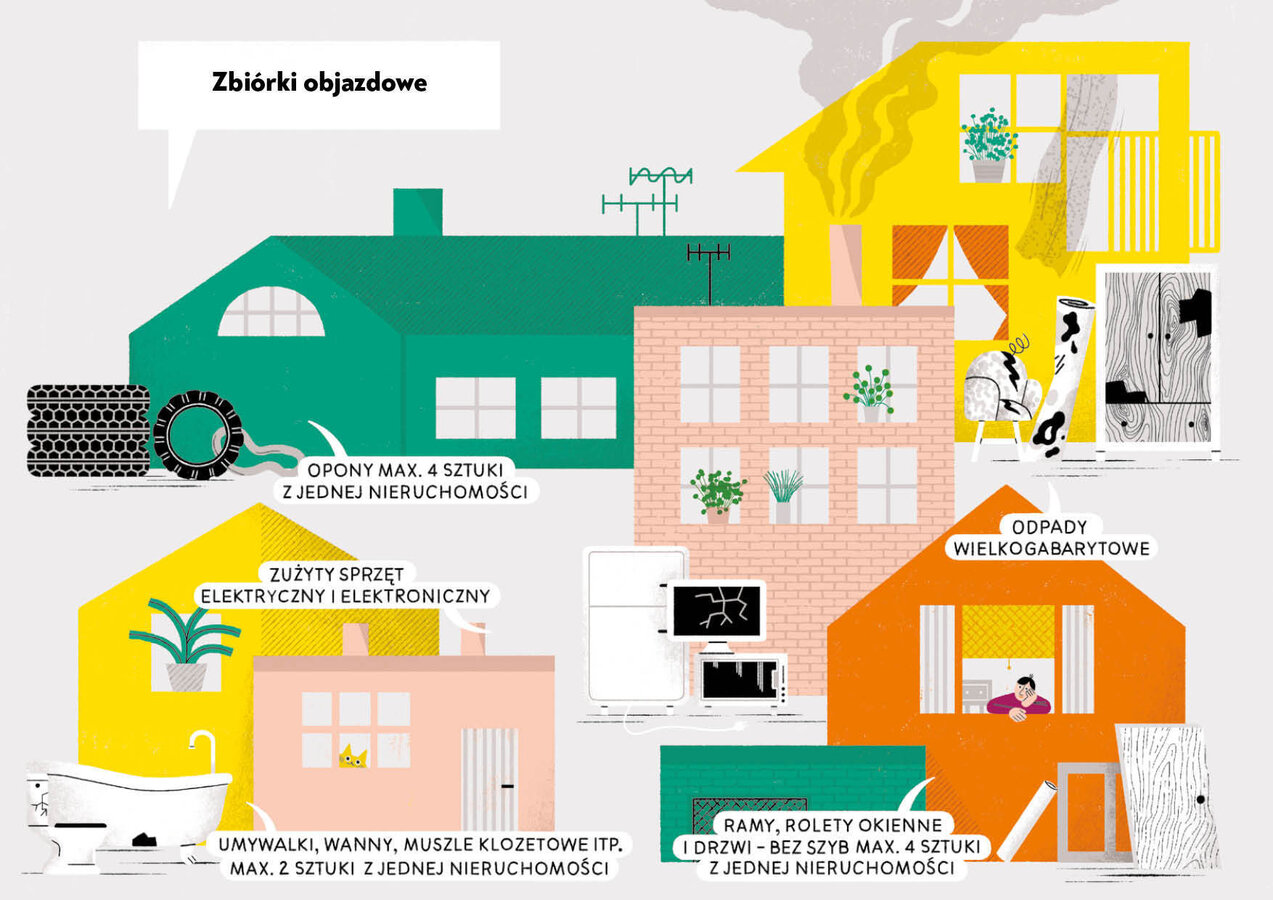 W marcu rozpoczynamy pierwszą w tym roku turę objazdowych zbiórek odpadów wielkogabarytowych i zużytego sprzętu elektrycznego i elektronicznego.