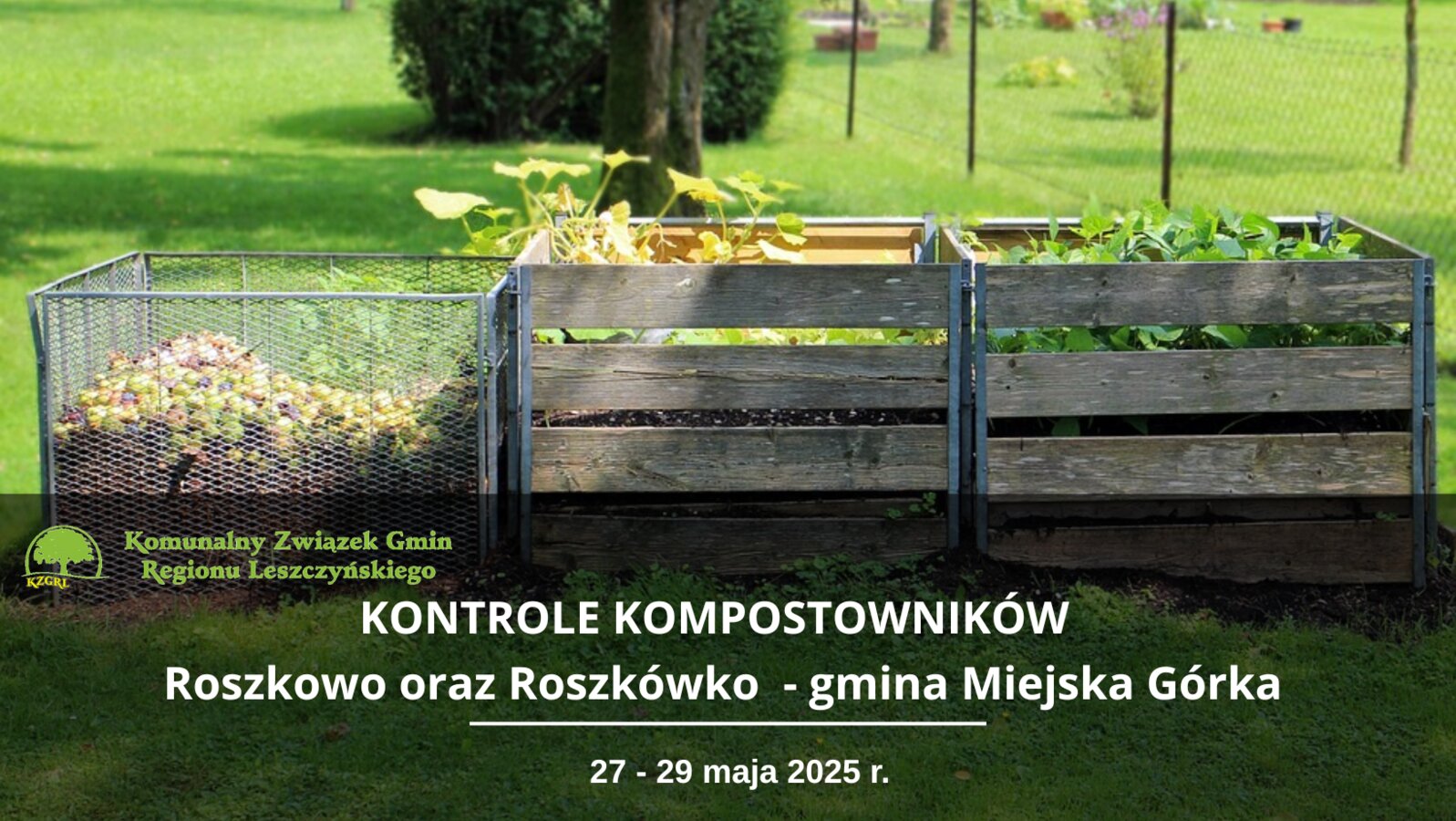 Zawiadomienie o kontrolach przydomowych kompostowników - Roszkowo oraz Roszkówko w Gminie Miejska Górka