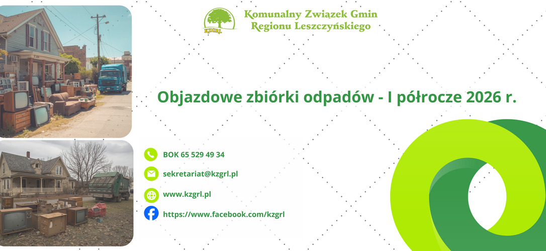 Objazdowe zbiórki - I półrocze 2026 r. 