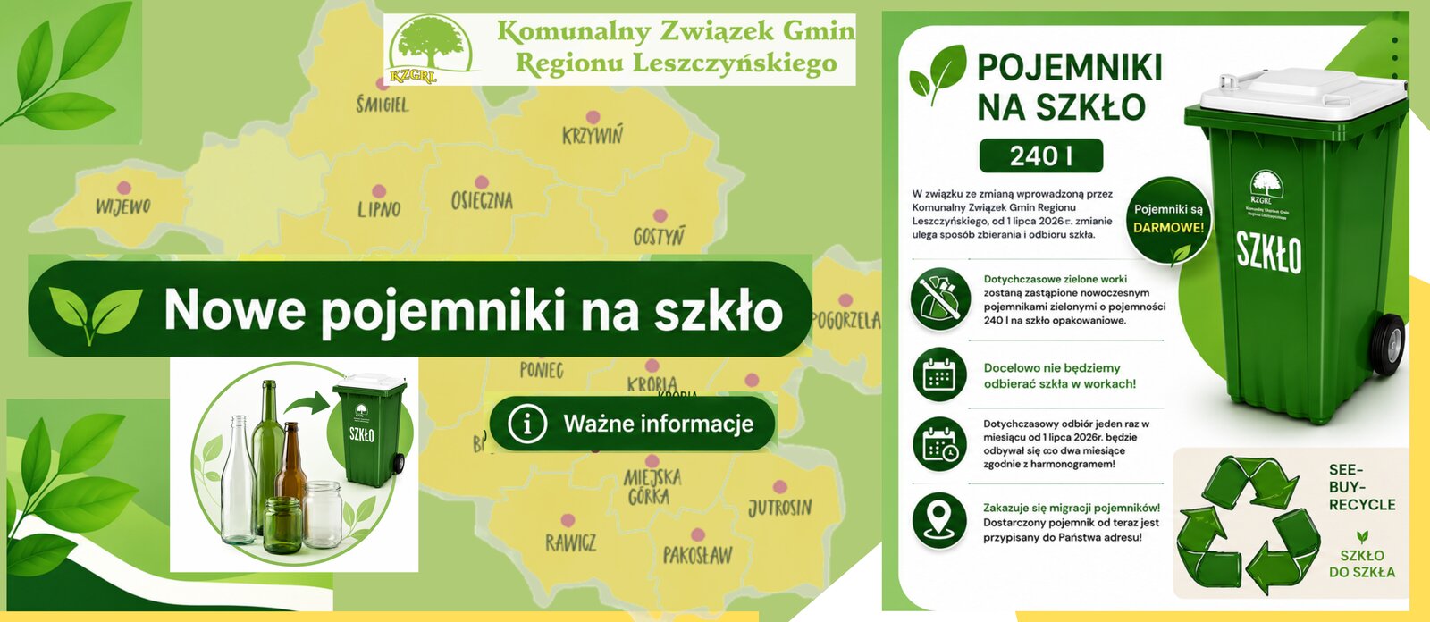 Nowe zasady odbioru szkła z posesji