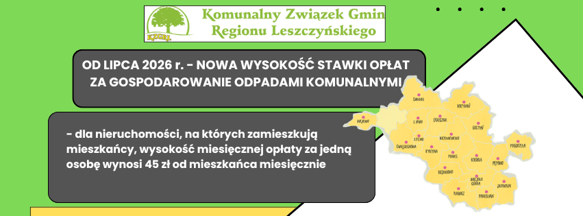 Nowa stawka opłaty za gospodarowanie odpadami