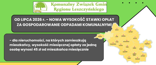 Nowa stawka opłaty za gospodarowanie odpadami