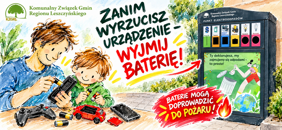 Uwaga! Baterie!