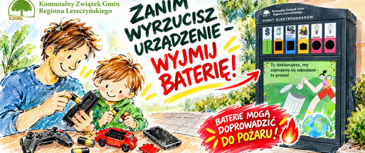 Uwaga! Baterie!